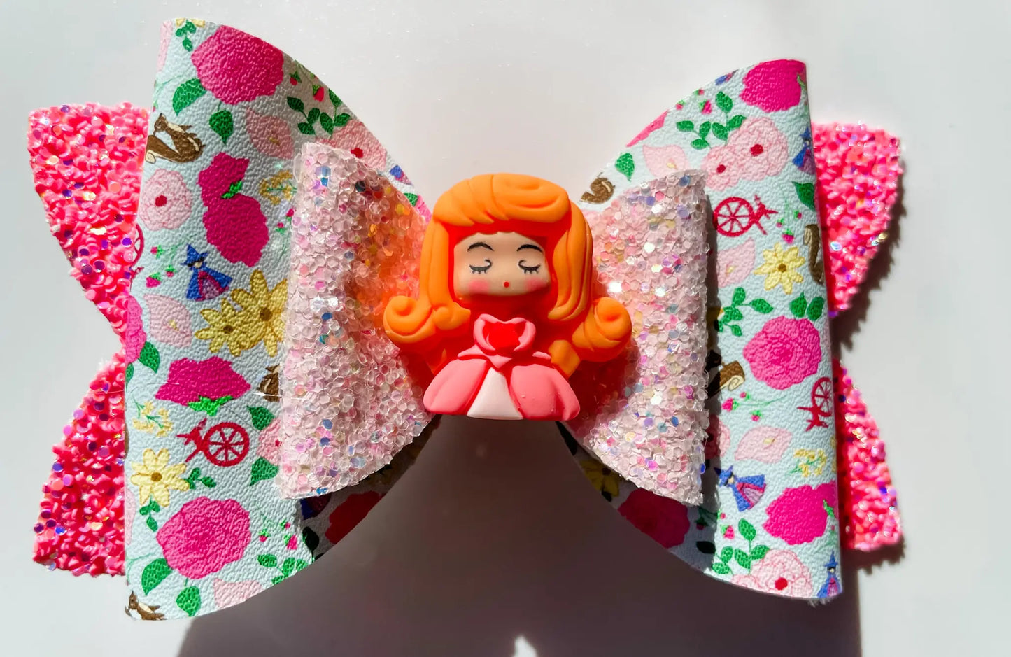 Set of 5 Princess Hair Bows - Fairytale Themed